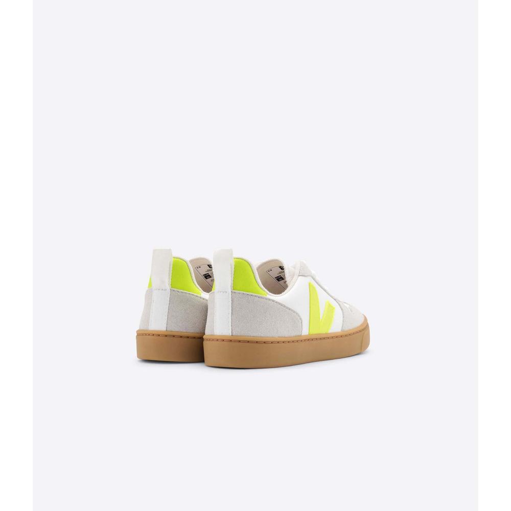 Veja V-10 CWL Sneakers Kinderen White/Mint | BE 852LIS